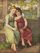 Gottlieb Schick Portrat der Adelheid und Gabriele von Humboldt oil on canvas